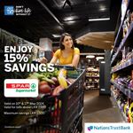 Enjoy 15% savings at Spar Supermarket with Nations Trust Bank American Express