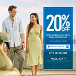 20% OFF for Nations Trust Bank American Express Explorer and Platinum Cards at NOLIMIT