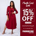 Enjoy 15% OFF site-wide when you shop at www.fashionbug.lk