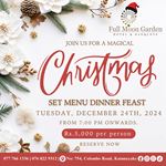 Celebrate Christmas with a magical dinner at Full Moon Garden Hotel