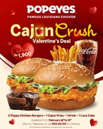 Cajun Crush Valentine's Deal at Popeyes Sri Lanka