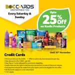 Up to 25% off on Keells products for BOC Credit Cards