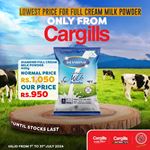 Enjoy the lowest prices on full cream milk powder only from Cargills FoodCity! 