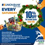 10% off on total bill at LAUGFS Supermarket for Union Bank Credit Cards