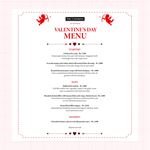 Valentine's Day Menu at The Commons Coffee House
