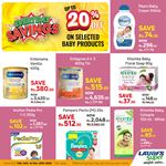 Up to 20% off on selected Baby Products at LAUGFS Supermarket