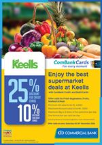 Get up to 25% off at Keells with ComBank Credit and Debit Cards