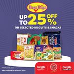 Up to 25% off on selected Biscuits & Snacks at Cargills Food City