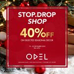  Enjoy 40% off on selected Christmas Decorations at ODEL