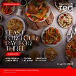 4th Person Dines Free Dinner Buffet at Cinnamon Red