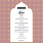 Iftar Menu at The Commons Coffee House