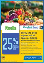 Enjoy the best supermarket deals at Keells with ComBank Credit Cards