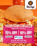 Enjoy exclusive Nation Trust Bank card discounts at Burley's