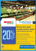 Enjoy the best supermarket deals at SPAR with ComBank Credit Cards