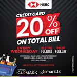 Enjoy 20% DISCOUNT on TOTAL BILL with HSBC Credit Cards at Softlogic GLOMARK