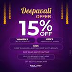 Celebrate this Deepavali with 15% OFF on bills at NOLIMIT