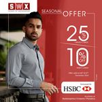 Enjoy 25% OFF with HSBC Bank Credit Cards and 10% OFF with Debit Cards at ShirtWorks