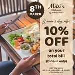 Women’s day Special Offer at Mitsis Delicacies