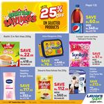 Up to 25% on selected personal care, essential household products and more at LAUGFS Supermarket