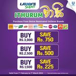 Grab exclusive discounts on Unilever Sri Lanka favorites and save up to Rs.750 at LAUGFS Supermarket