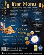 Iftar Menu at Marine Spice