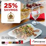 Enjoy 25% Savings at CHOLA Authentic Indian Restaurant with DFCC Credit Cards