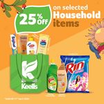Up to 25% off on selected Household items at Keells