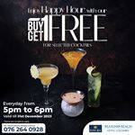 Happy Hour: Buy 1 Get 1 Free for Selected Coctails at Marino Beach Colombo
