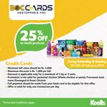25% Off on keells Products at Keells for BOC Credit Cards