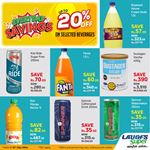 Up to 20% Off on selected beverages at LAUGFS Supermarket