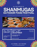 Join us for our first ever Shanmugas Outdoor Food Festival