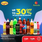 Get up to 30% Off on selected Beverages at Cargills Food City