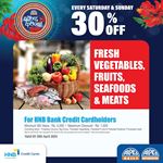 30% Off on Fresh Vegetables, Fruits, Seafoods & Meats at Arpico Super Centre for HNB Credit Cards