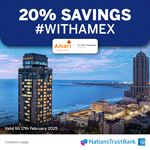 Enjoy 20% savings at Amari Colombo with Nations Trust Bank American Express