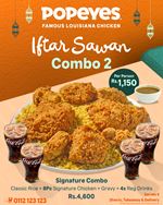 Iftar Sawan Combo 2 at Popeyes Sri Lanka