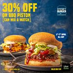 30% Off On BBQ Piston On Ubereats at Street Burger