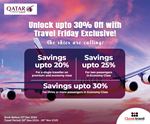 Up to 30% on your next adventure with Qatar Airways Travel Friday Exclusives