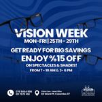 Enjoy 15% OFF on spectacles & shades at Vision Care