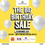  BIG Birthday Sale has you covered with 50% OFF at Softlogic restaurants, One Galle Face