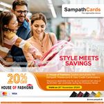 Enjoy 20% discount at House of Fashions Outlets with your Sampath Mastercard or Visa Credit Card