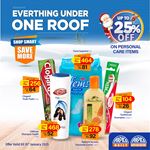 Up to 25% off on Personal Care items at Arpico Super Centre