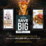 Save up to LKR 5,000 on food orders at The Kingsbury Indulgence with your HNB Credit Card