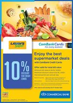 Enjoy the best supermarket deals at Laugfs Super with ComBank Credit Cards