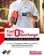 Fuel up with 0% surcharge when you use your NDB Signature & Infinite Credit Cards