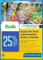 Enjoy the best supermarket deals at Keells with ComBank Credit Cards