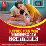 20% OFF on dine-in meals at Chinese Dragon Cafe for this Mother's Day