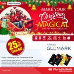 Get 25% off your total bill at Softlogic GLOMARK with Pan Asia Bank Credit cards