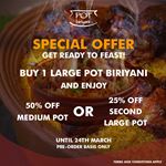 Special Offer at Pot Biriyani