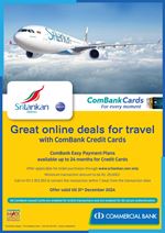 Commercial Bank Easy Payment Plan available at Srilankan Airlines