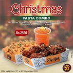 Christmas Pasta Combo at Burley’s